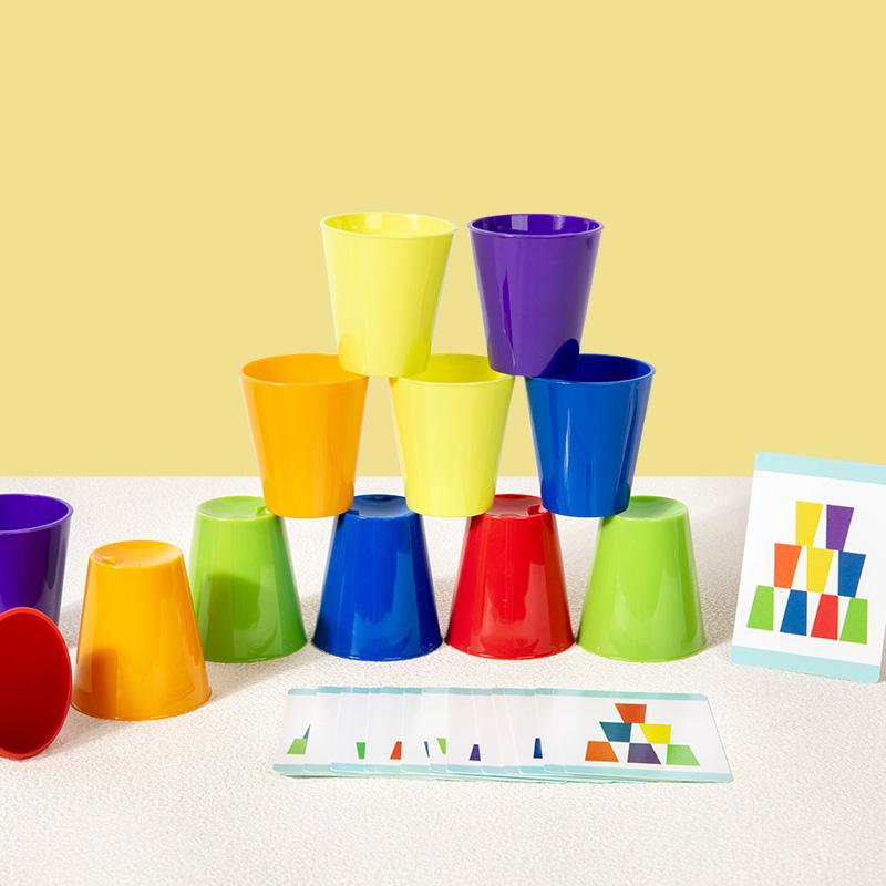 4-In-1 Color Guessing Cup Game Set - Educational Toy For Kids To Learn Colors Develop Fine Motor Skills And Play Interactively