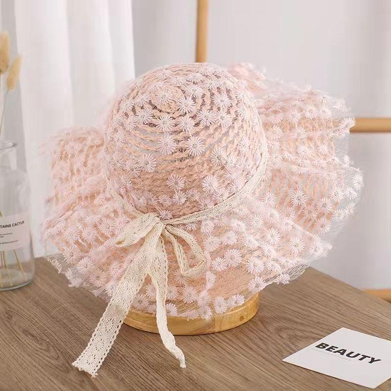 Girl's Hat Summer Thin Fisherman's Hat Cute Sunscreen Breathable Children's Sunscreen