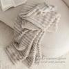 Artificial Rabbit Plush Autumn Warm Bed Blanket Soft Coral Plush Sofa Blanket Comfortable Thickened Bed Blanket