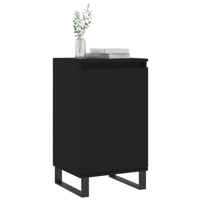 VidaXL Buffets 2 pcs noir 40x35x70 cm bois d’ingénierie 831071