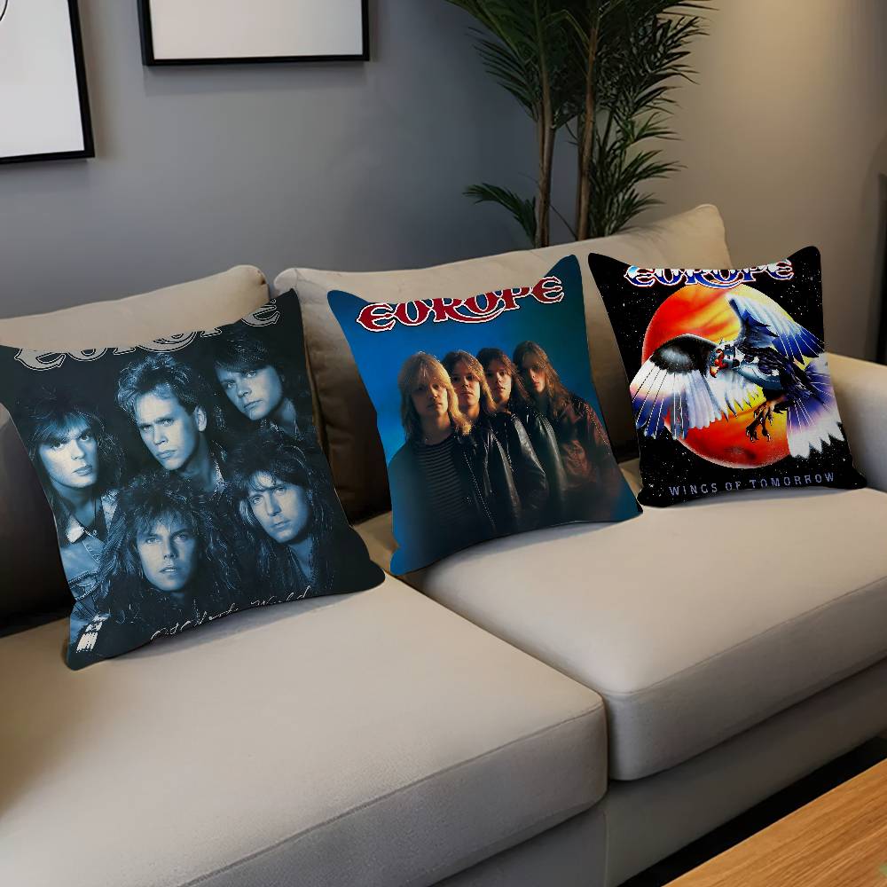 Rock Band E-Europe Pillowcase Toon Gift Cushion Cover Bedroom Home Sofa Chair Seat Decor Pillow Case