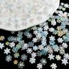 1Set Random White Iridescently Snowflake Resin Nail Decoration DIY Manicure Safe Resin Craft