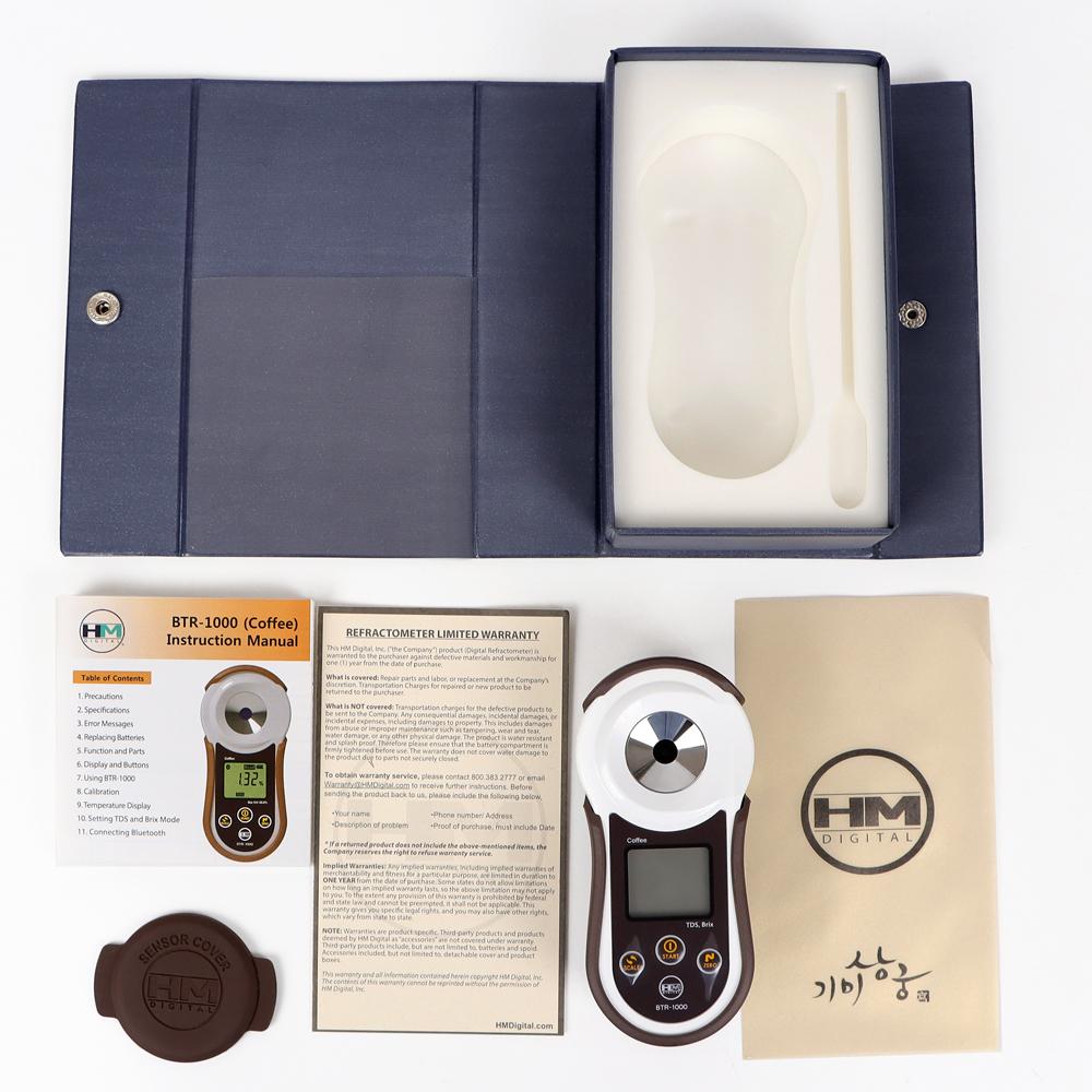 

Hand Held Digital Coffee Refractometer 0-26% Brix TDS Coffee Suger Concentration Meter Tester Detector Densitometer RCM-1000BT