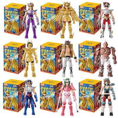 1/9Pcs Original Gold Saint Seiya Action Figure Sagittarius Aiolos Shura Phoenix Ikki Shun Assembly Children Present