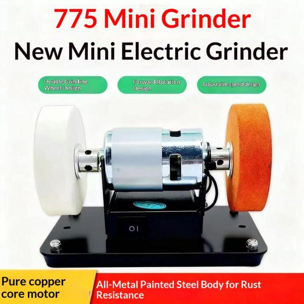 Speed Adjustable Mini Bench Grinder Sturdy Base Dual Wheel Grinder New Electric Grinder for Home