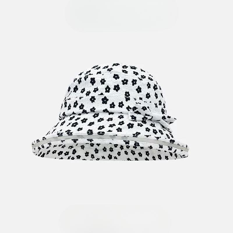 

Милая панама рыбака с цветочным лицом, показывающая маленькую летнюю защиту от солнца, женская дышащая защита от солнца, солнцезащитная шляпа, УФ шляпа-горшок