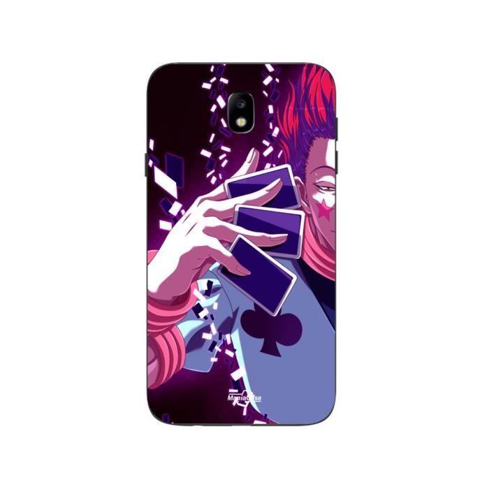 Coque Samsung Galaxy j7 2018 Hisoka Morow et les carte hunter x hunter anime Maniacase