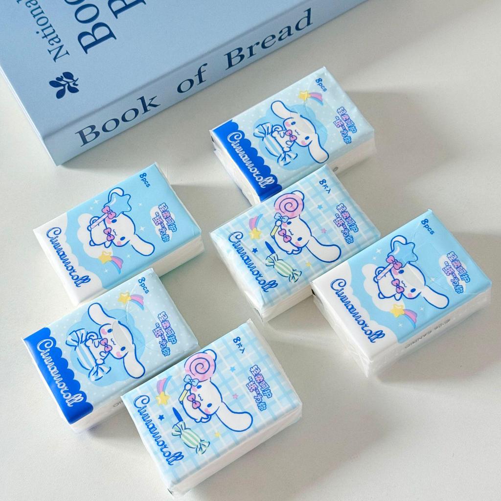 Sanrio Hello Kitty Solid Color 9-Pack Portable Tissues