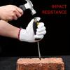 2pcs set 6-8 inch Anti-slip Go-through Hammer Screwdriver Magnetic Screw Driver set Slotted Screwdriver With Soft Grip