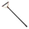 Manual Garden Whip with Dual Serrated Blades for Efficient Grass Cutting 65 Manganese Steel Blade Black Finish