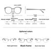 Men's Business Classic Square Myopia Glasses Vintage Metal Frame Blue Light Protection Eyewear  Men's Grade Minus Sight Glasses