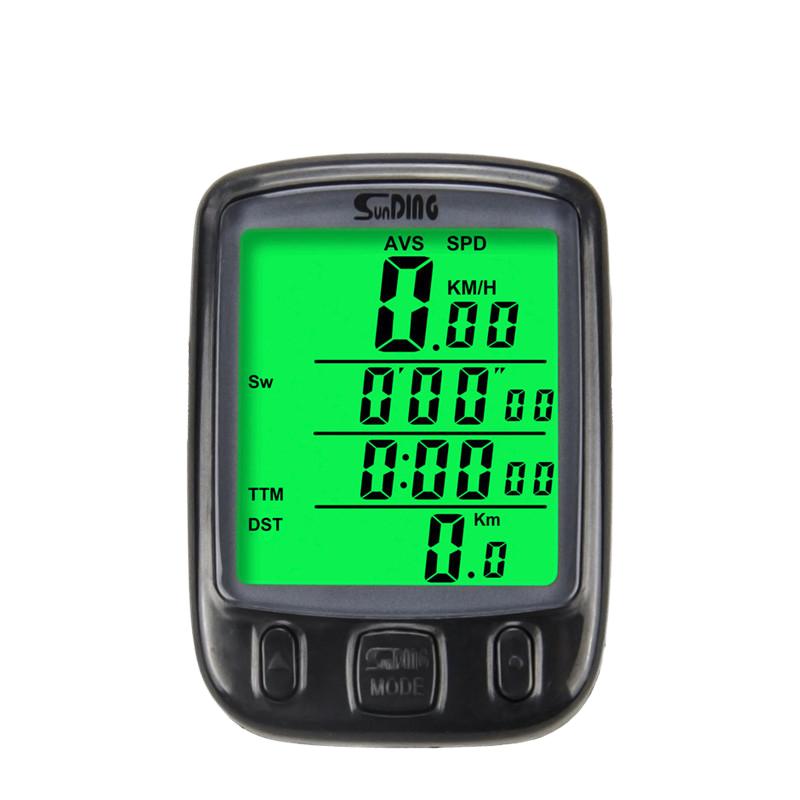 DELANHUWI Smart Digital Bicycle Computer 1.5 Inch Water-Proof Auto-Clear Speedometer Odometer Wired-Control Road Bike USB