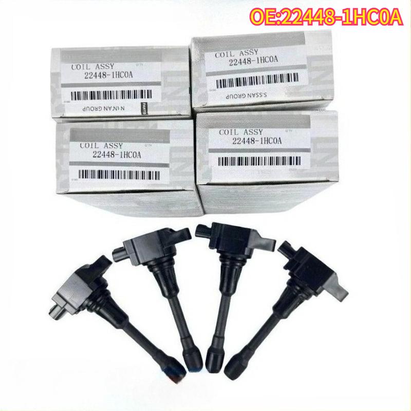 

High quality New For 1/4Pcs 22448-1HC0A Ignition Coil Nissan NP300 Frontier Sentra Altima Infiniti FX50 Q70 QX60 UF549 1pcs