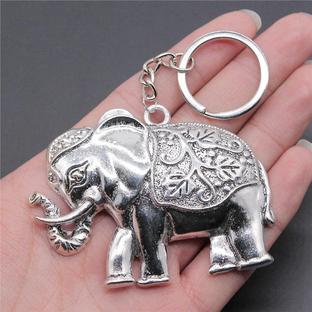 Big Elephant Animal Keychain for Women Best Seller Sweet Christmas Gift Streetwear Car Key Ring