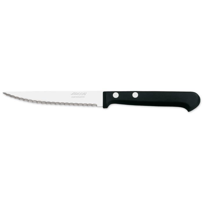 Couteau À Steak - ARCOS - Maitre - Lame Crantée 11 Cm - Acier Inoxydable NITRUM - Manche En PP