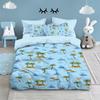 Voyage Series Duvet Cover Set Cartoon Ocean Sailboat Bedding Sets For Kids Bedroom Duvet Cover Pillow Case Single Double King