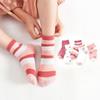 5Pairs/lot Girls Cotton Socks Korean Strawberry Cute Print Socks Spring Autumn Cartoon Breathable Sock for 0-13Y Children Socks