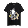 Carton Pochacco T Shirt Men Women Couple Combination Clothes Short Sleeve Streetwear Collar Fashion Man Cotton Unisex Tops