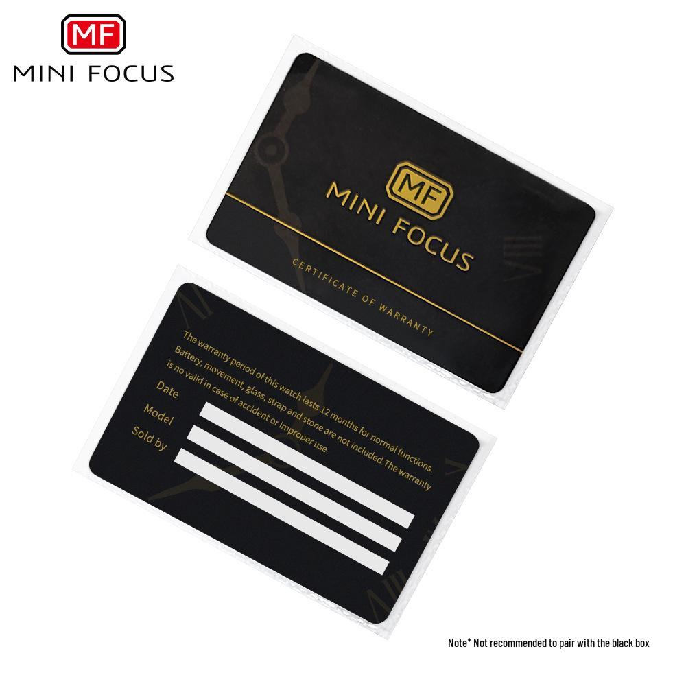 MINI FOCUS Set - Watch Adjuster, Warranty Card, Cleaning Cloth, Spare Battery, Card Writing Service
