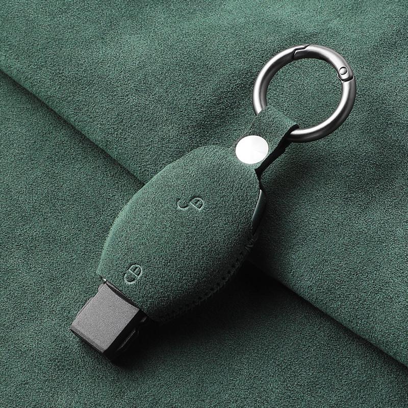 Made of Alcantara Suede Car Remote Key Cover Case Shell For Mercedes Benz A C E S G Class GLA CLA GLK GLC W204 463 176 251 205