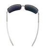 Used PRADA sunglasses silver clear navy half rim ladies men unisex unisex