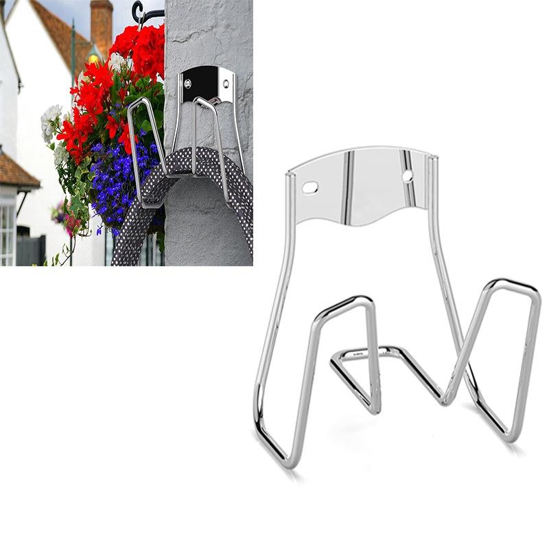 

Metal Garden Storage Rack Rust-Proof Wall Mounted Hose Hook For Water Pipe Organization 1set