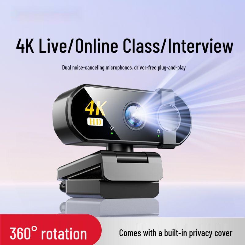 HD Beauty Integrated Rotatable Desktop Camera - Driver-Free for Easy Use