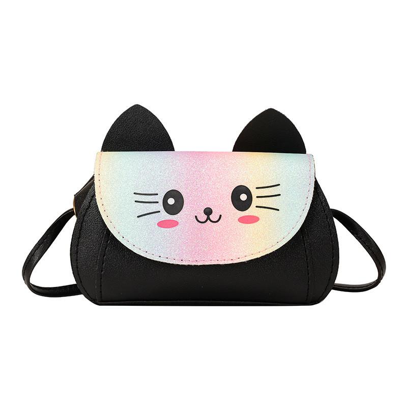 

Adorable Cartoon Cat Shoulder Bag For Kids Featuring Colorful Designs And Breathable Fabric