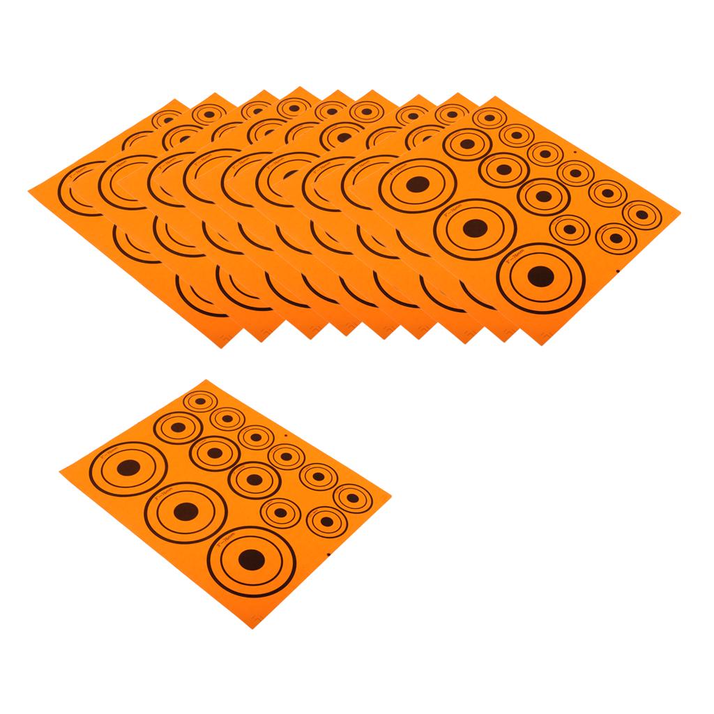 10 Sheet Paper Targets Self adhesive Target Stickers for Shooting ...