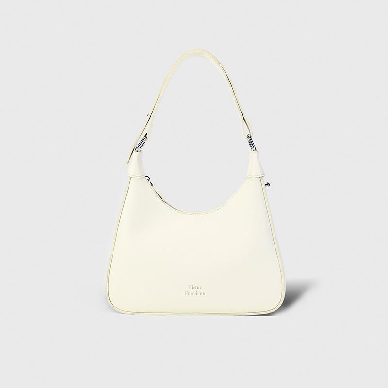 Ielgy Texture Underarm Female Bag Portable Retro One-Shoulder Niche Design Crescent Bag