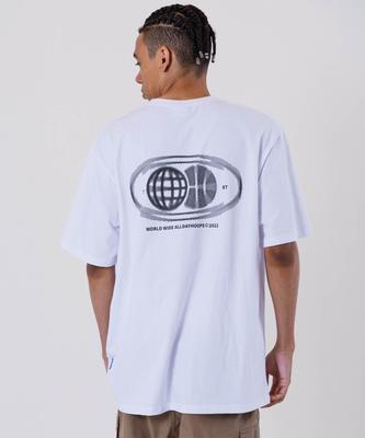 ALL DAY HOOPS Adh Worldwide Oversized Short Sleeve T-Shirt White