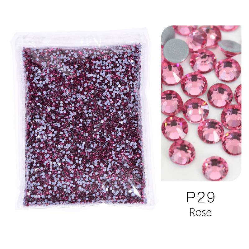 Large Packaging Uniform Glass Imitation Austrian Hot Diamond, Hot Melt Adhesive Bottom Diy Clothing Shoes And Hats Jewelry Rhinestone