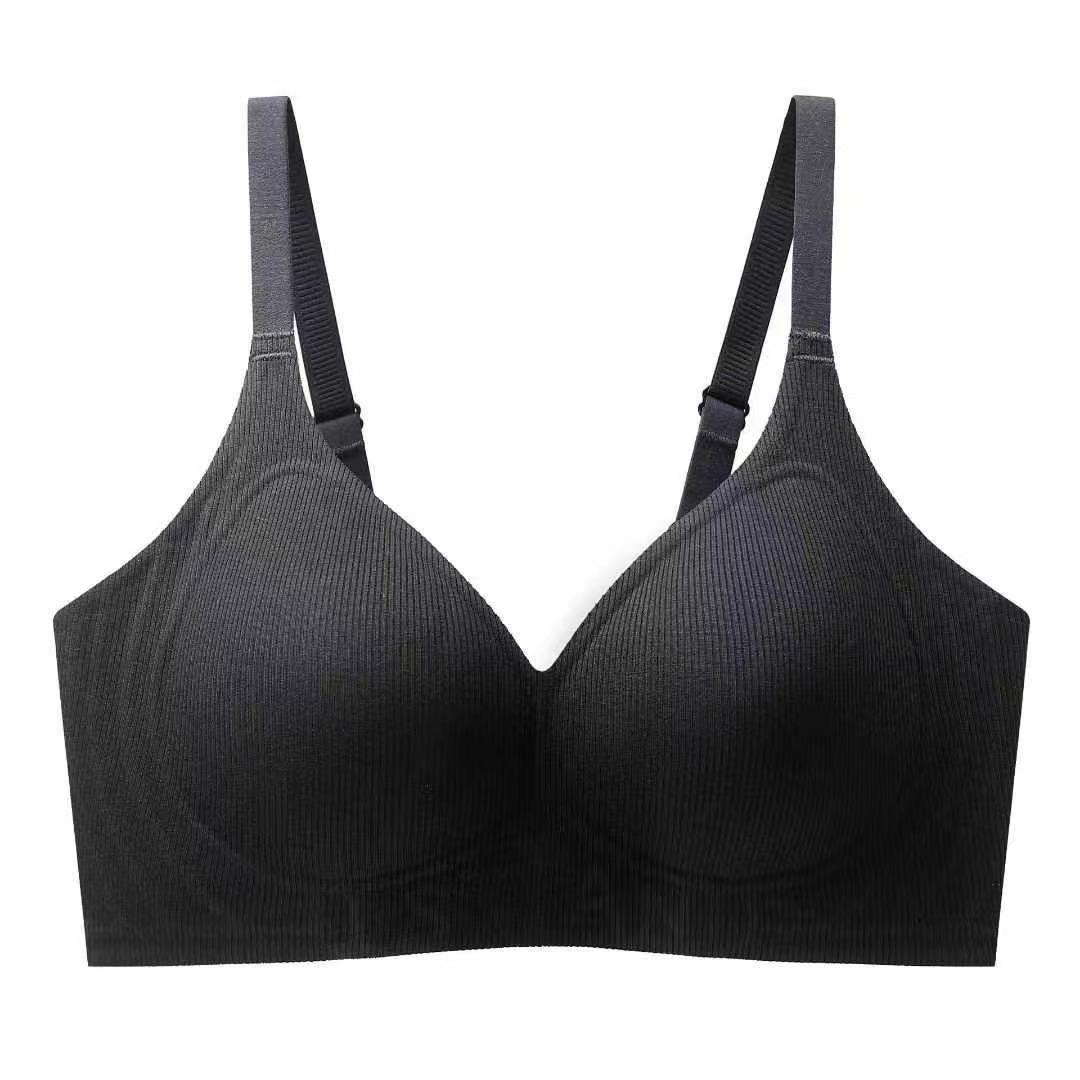 

Y pacifier glue letter soft support underwear semi-fixed cup comfortable back no steel ring bra XXL-40/90ABC