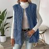 Fashion Women's Winter Plush Wool Jacket Casual  Knitted Vest Warm Lightweight Coat