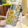 Protective Phone Holder Phone Case For Nokia G22 Silicone Flower Waterproof Wristband Lanyard Ring Dirt-resistant