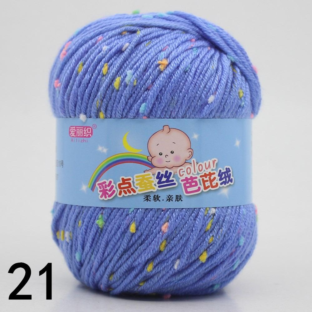 

Worsted Wool Thread Colorful Eco-dyed Needlework Baby Cotton Cashmere Yarn For DIY Hand Knitting Sweater Crochet Yarn