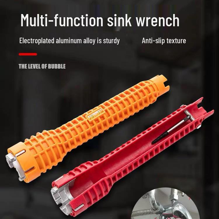 8-in-1 Multifunctional Bathroom Faucet & Sink Socket Wrench Tool