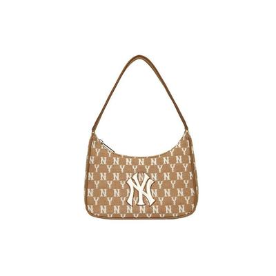 Sports Old Flower Logo Full Mark Polyester Underarm Tote Shoulder Bag Regular Women Bags Beige 3ABQS011N-50BGS