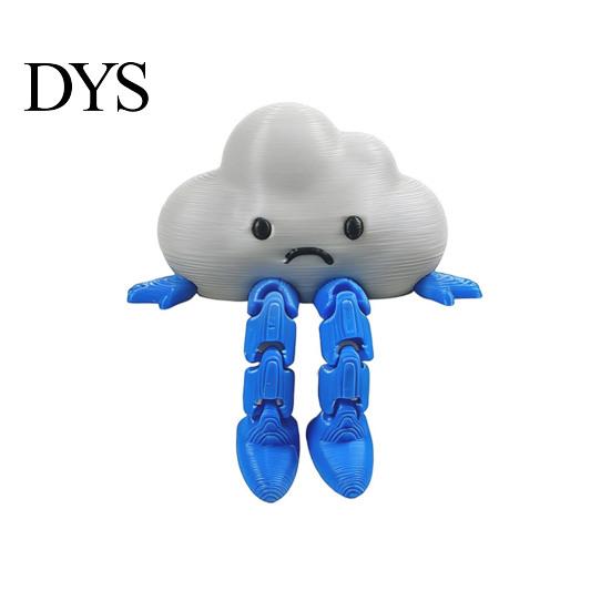 Portable Desktop Decoration Weather Gnome Figurine, 3D Printed Poseable Series Desk Toy, Miniature Trendy Ornaments Creative Collectible Decor
