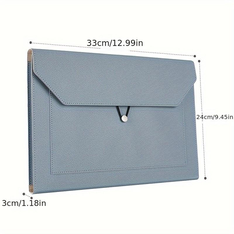[Fashion Large Capacity File Bag] A4 File Bag - Large Capacity Thickened Version Office Storage Folder for Business Conference and Documents Storage
