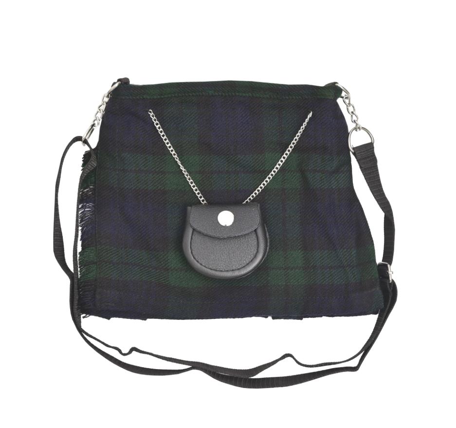 Royal Stewart Shoulder Hand Bag Scottish Tartan Gift Wallet Passport Holder Women's Girls