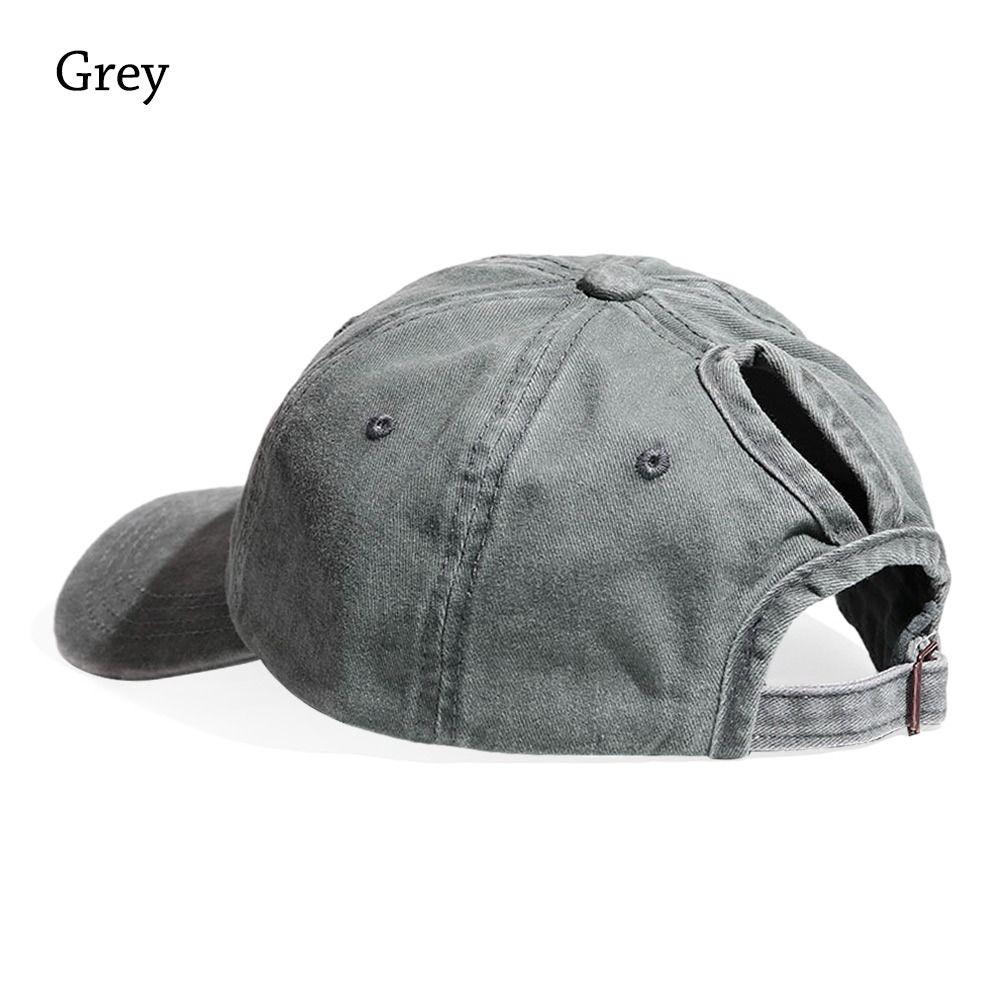 Messy High Bun Sonnenhut Hoher Pferdeschwanz Snapback Hut Männer Frauen Baseball Cap