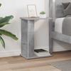 Side Table Concrete Gray 35 x 25 x 50 cm Engineered Wood