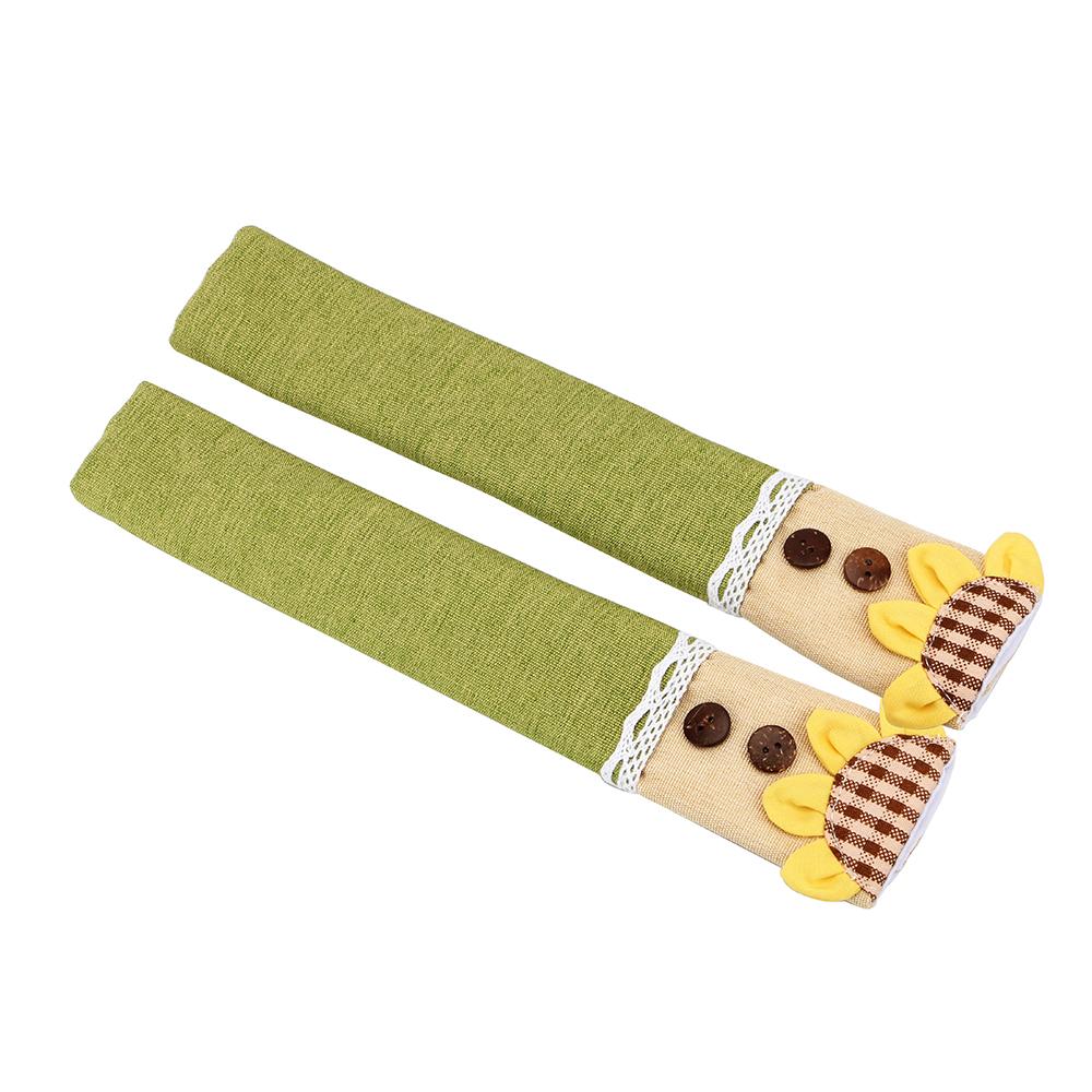 

1 пара чехлов на ручки дверцы духовки, чехлы на ручки дверцы холодильника, хлопковые ручки, противоскользящие защитные перчатки, домашний декор Sun flower