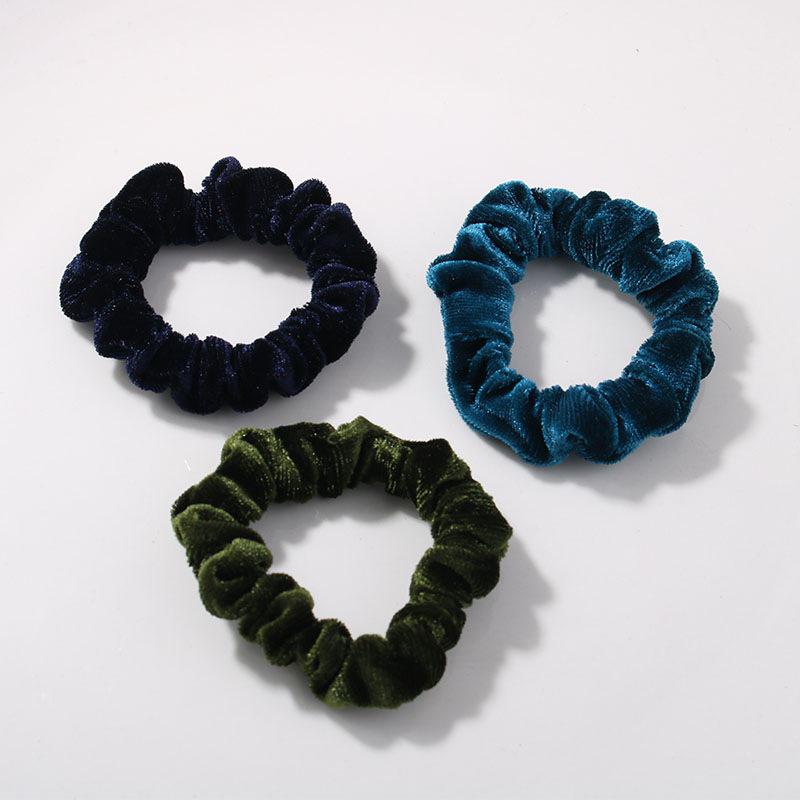 Velvet Bun Hair Tie: High Elasticity, Durable Hair Accessory for Autumn & Winter