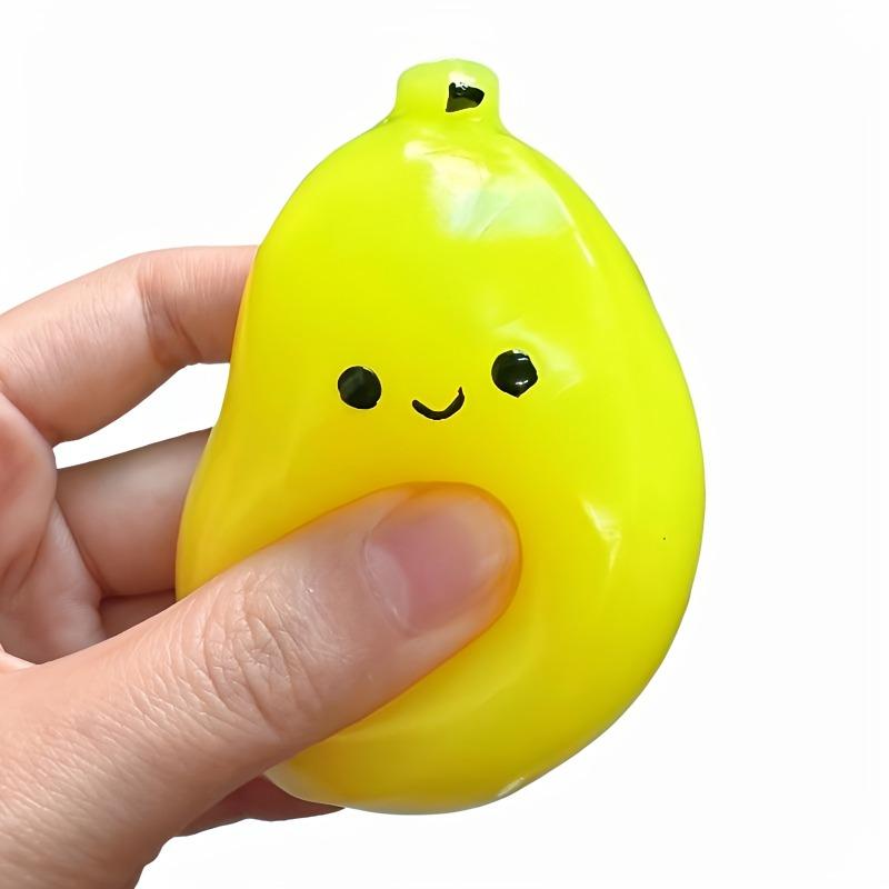 Super Soft Handmade Rubber Banana Toy Simulated Fruit Slow Rebound Pressure Relief Clip Compression Toy Children's Holiday Gift