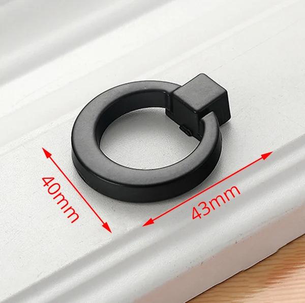 Svart skåphandtag i aluminiumlegering Amerikansk stil Solida köksskåpshandtag Lådknoppar Möbelhandtag Beslag