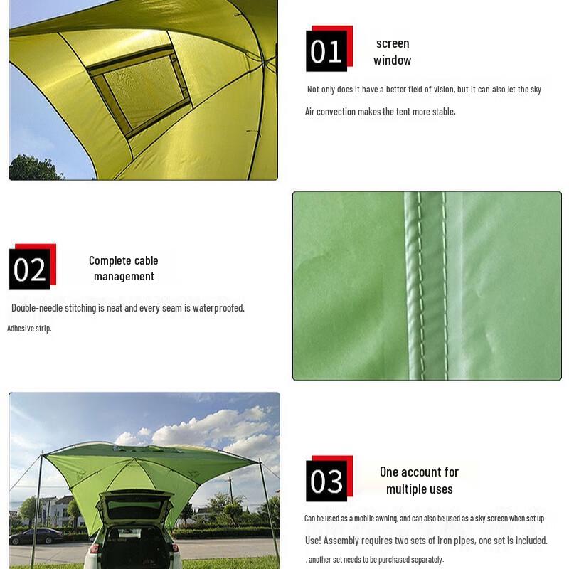 OEING Portable Car Tailgate Camping Tent