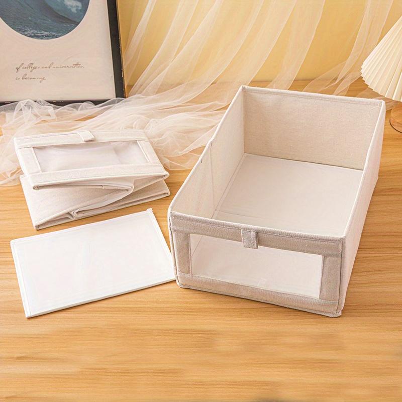 1pc Visual Window Drawer Style Clothing Storage Box, Office Storage Box, Document Storage Box,Foldable Clothing Organizing Box