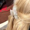 Elegant Iridescent Hair Claw Rhinestone Acrylic Hair Claw Creative Snowflake Shark Clip  Girls